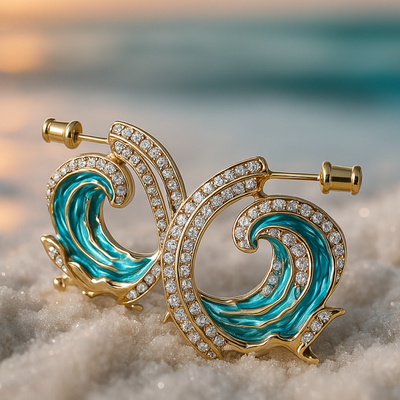 Selenea | Boucles d'oreilles Serment de l'océan