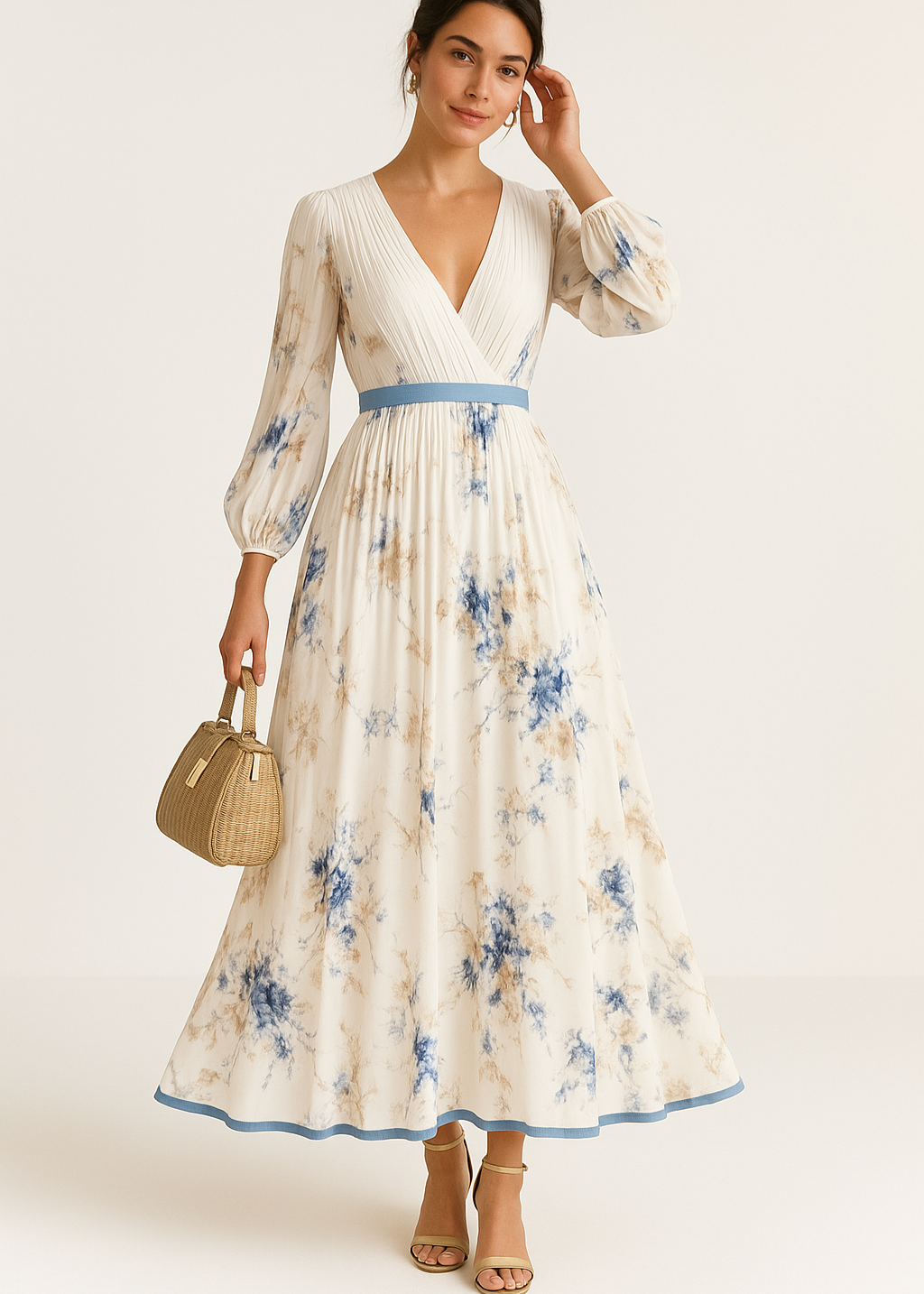 Katie | Robe Maxi Florale Élégante