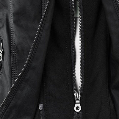 Odessa | Veste En Cuir Imperméable À Capuche