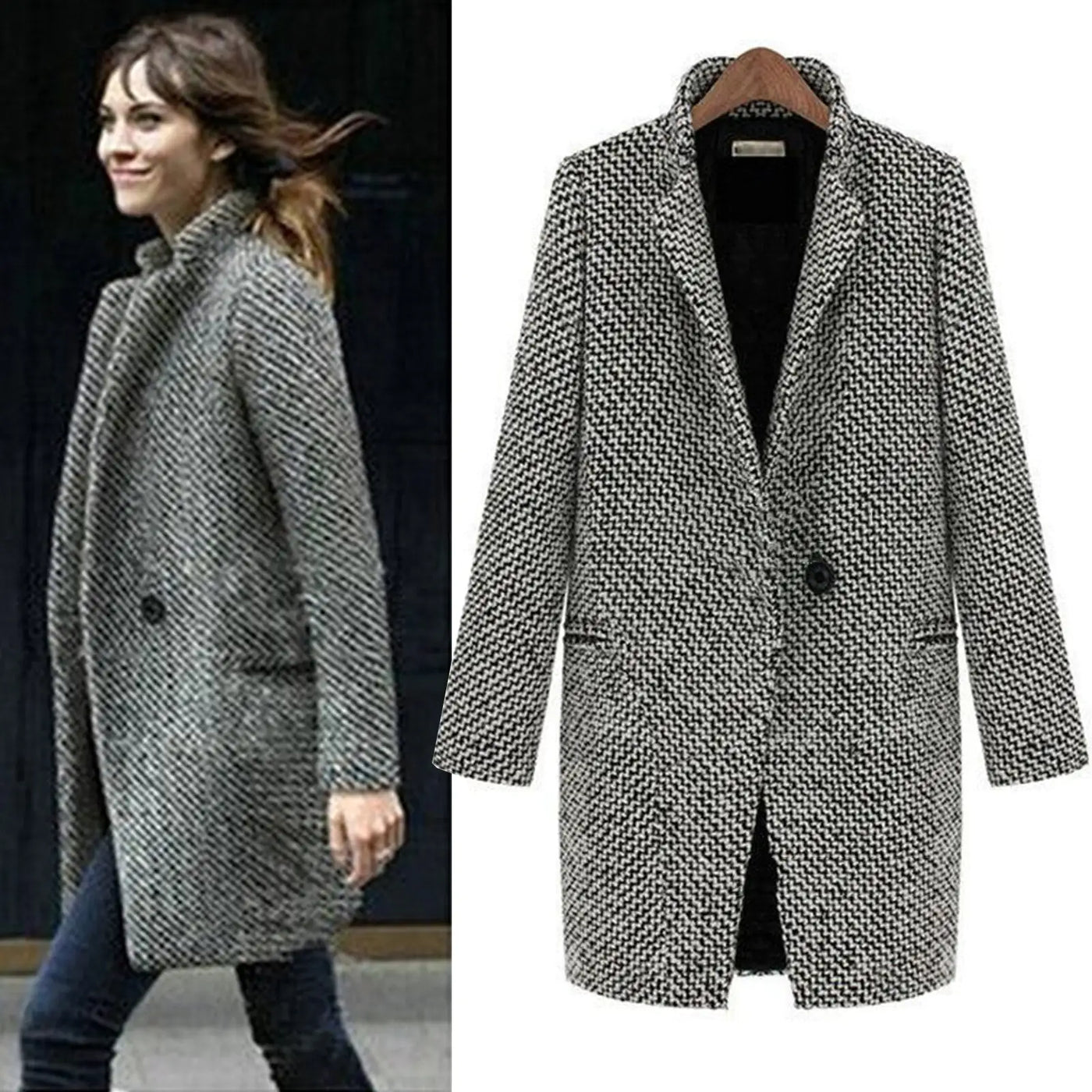 Kim - Manteau d'hiver intemporellement élégant