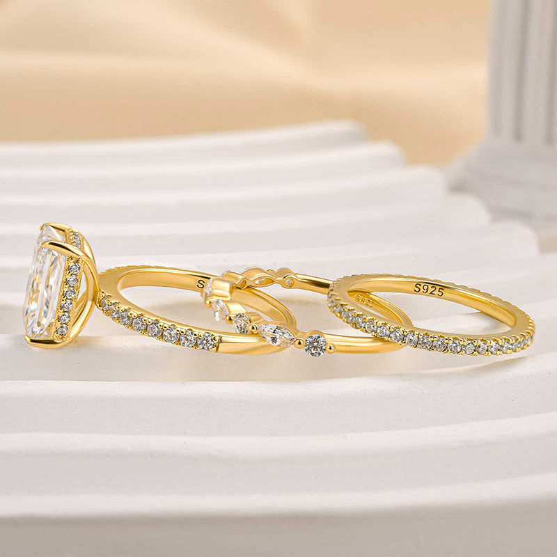 Ensemble de 3 alliances Jaily | Or