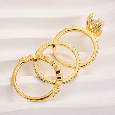 Ensemble de 3 alliances Jaily | Or