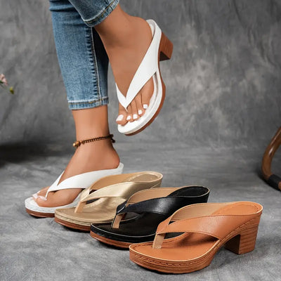 Aurelia | Sandales ultra confortables à talon épais