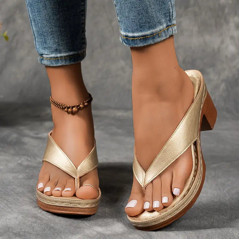 Aurelia | Sandales ultra confortables à talon épais