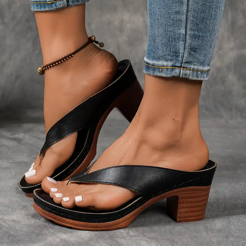 Aurelia | Sandales ultra confortables à talon épais