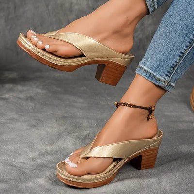 Aurelia | Sandales ultra confortables à talon épais
