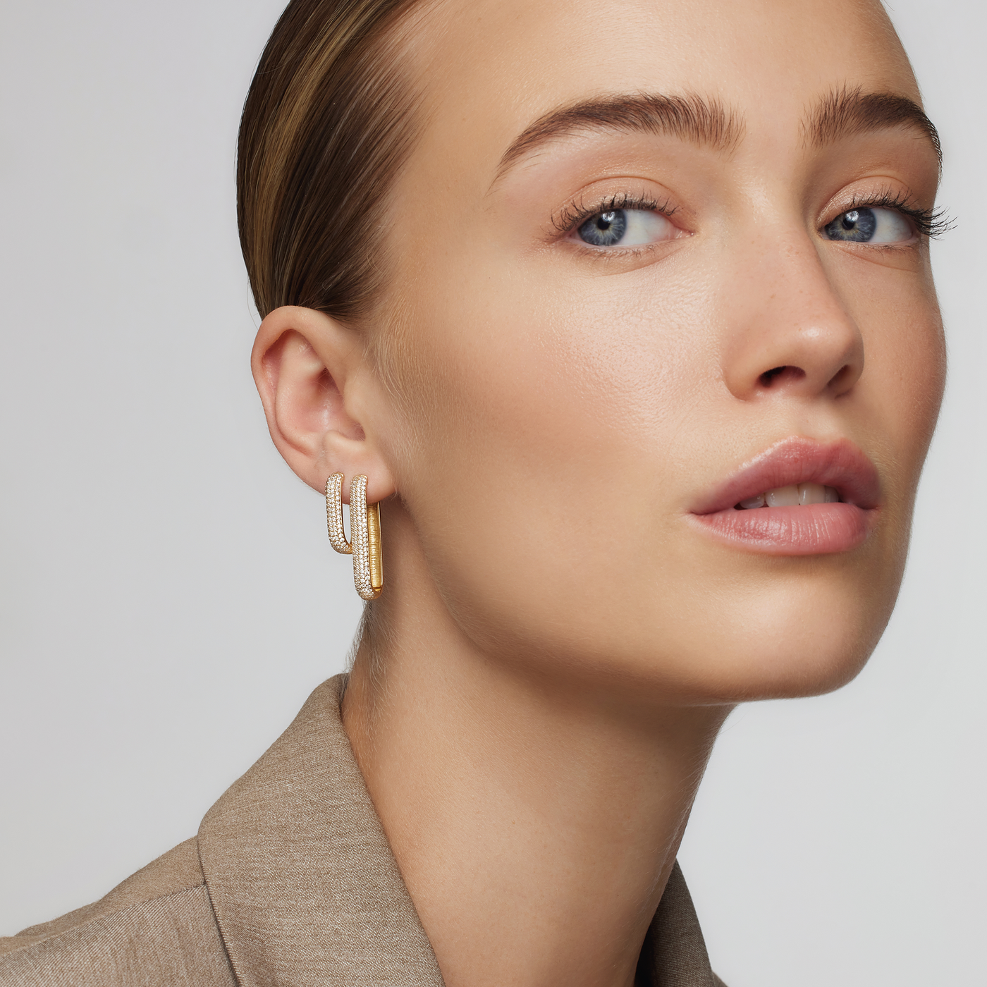 Icon Pavé Hoops | Or