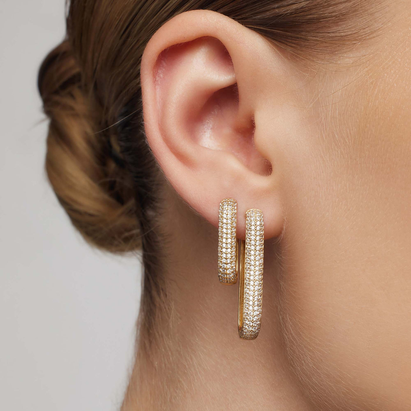 Icon Pavé Hoops | Or