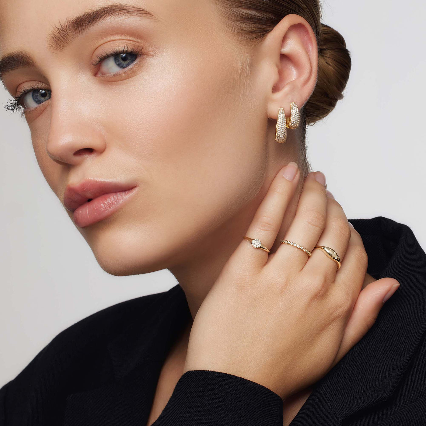 Bague en diamant à dôme | Or