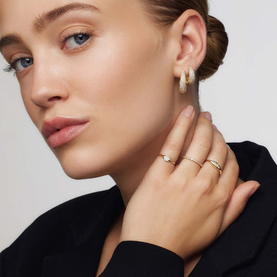 Bague en diamant à dôme | Or