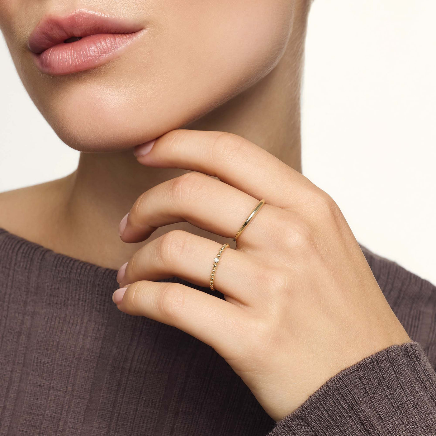 Anello Slim Dome | Or