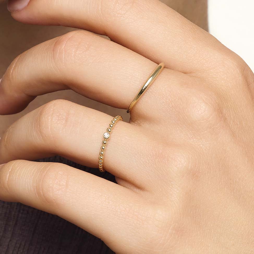 Anello Slim Dome | Or
