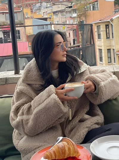 Liora – Manteaux Teddy Oversized