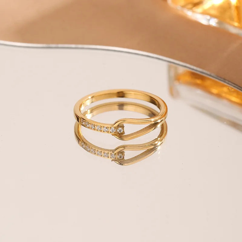 Bague en diamant géométrique