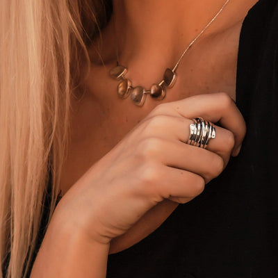 Bliss - Bague en argent vintage à épaisseur généreuse