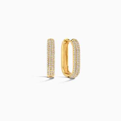 Icon Pavé Hoops | Or