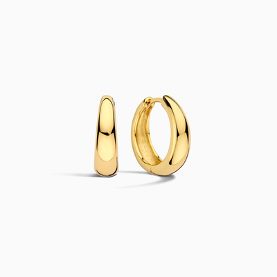 Boucles d'oreilles créoles Rue Statement | Or