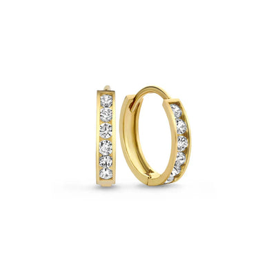 Ensemble de boucles d'oreilles en pierre Dara Brillane | Or