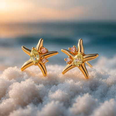 Coralia | Boucles d'Oreilles Étoile de Mer