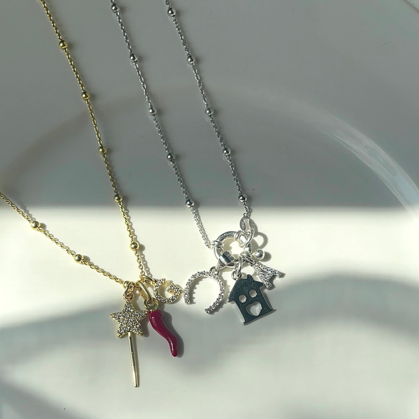 Collier Rosaire en Argent 925 avec Fermoir en Anneau