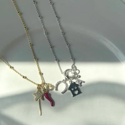 Collier Rosaire en Argent 925 avec Fermoir en Anneau