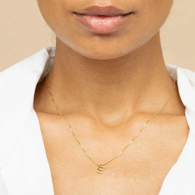 Collier avec initiale et lettre d'amour | Or