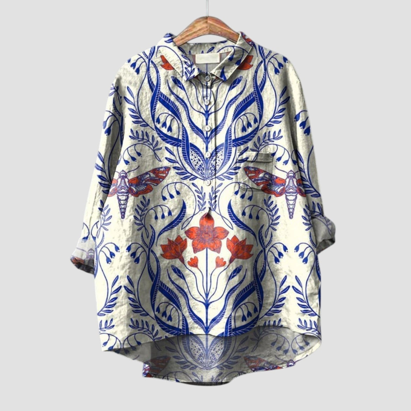 PALMIRA | Chemise Oversize avec Design Canin et Confort Quotidien pour un Look Décontracté