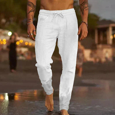 PANTALONS DE PLAGE EN LIN