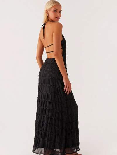 Tansy | Robe Longue à Texture Sculptée
