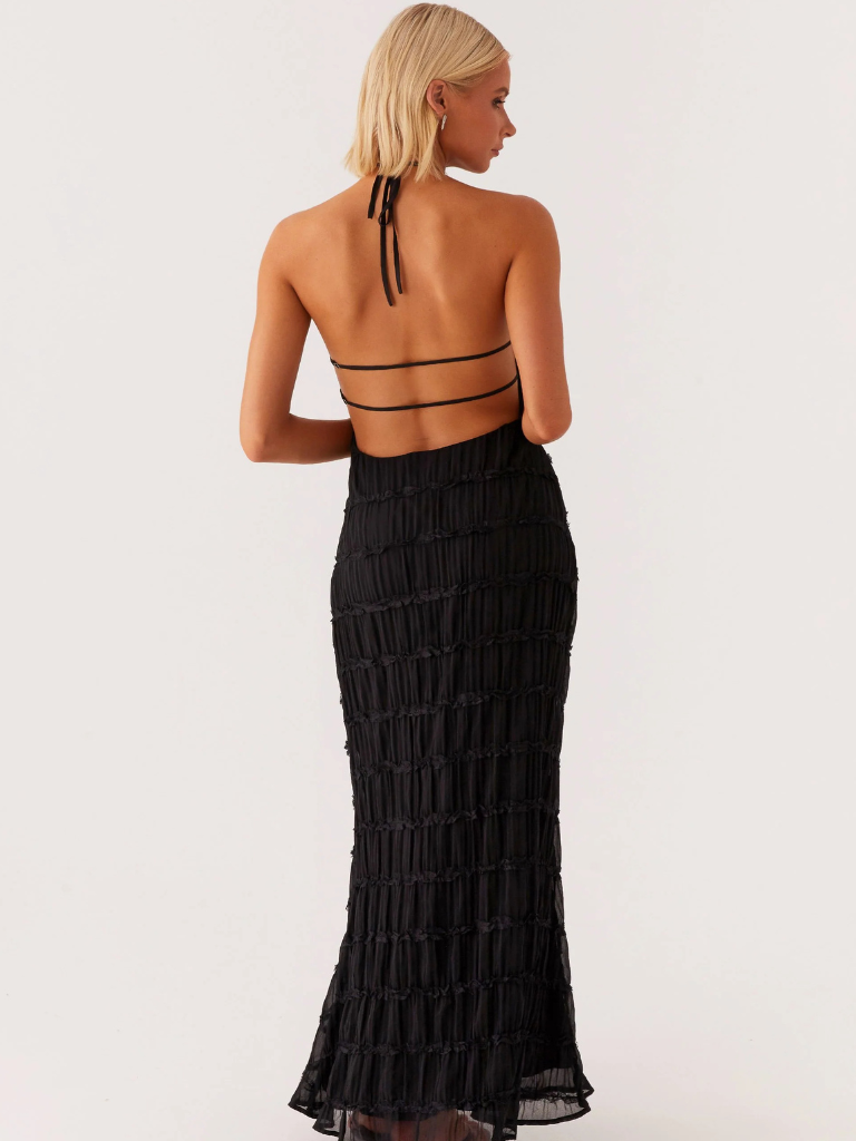 Tansy | Robe Longue à Texture Sculptée