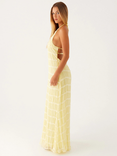 Tansy | Robe Longue à Texture Sculptée