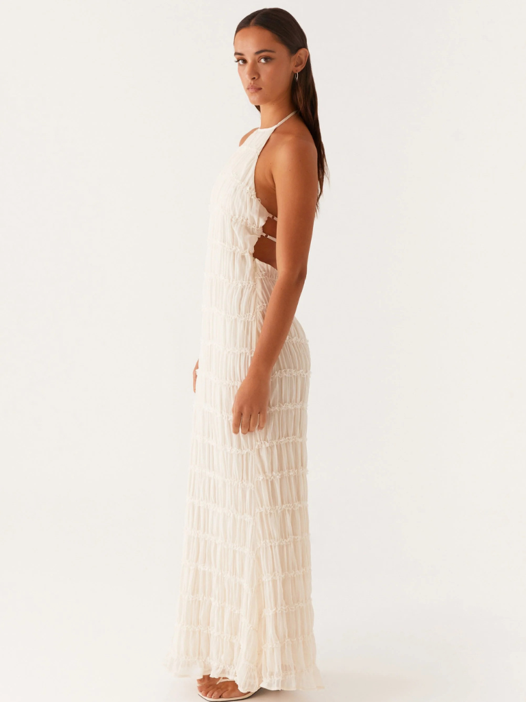 Tansy | Robe Longue à Texture Sculptée