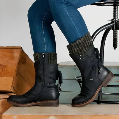 Julie | Bottes en simili-cuir pour femmes