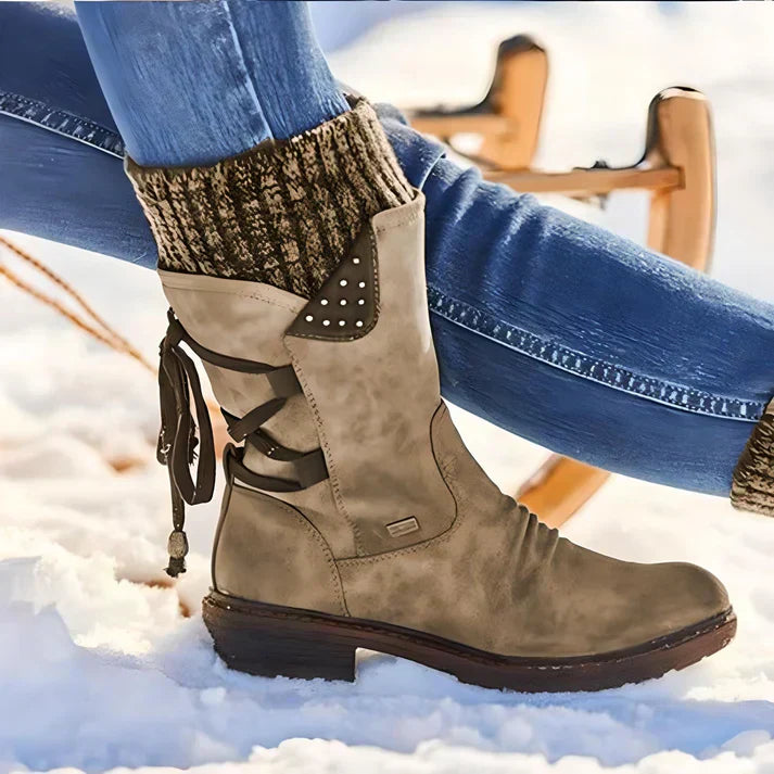 Julie | Bottes en simili-cuir pour femmes