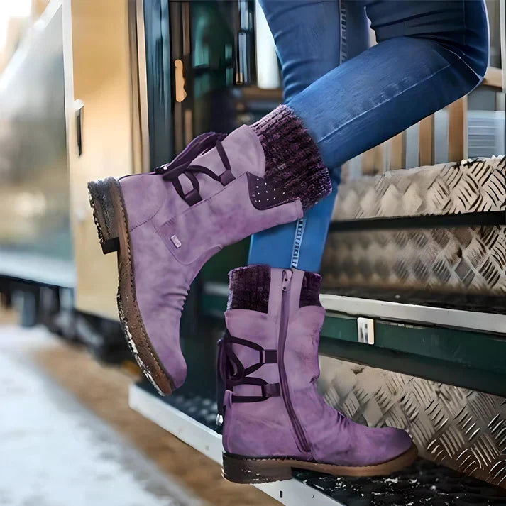 Julie | Bottes en simili-cuir pour femmes