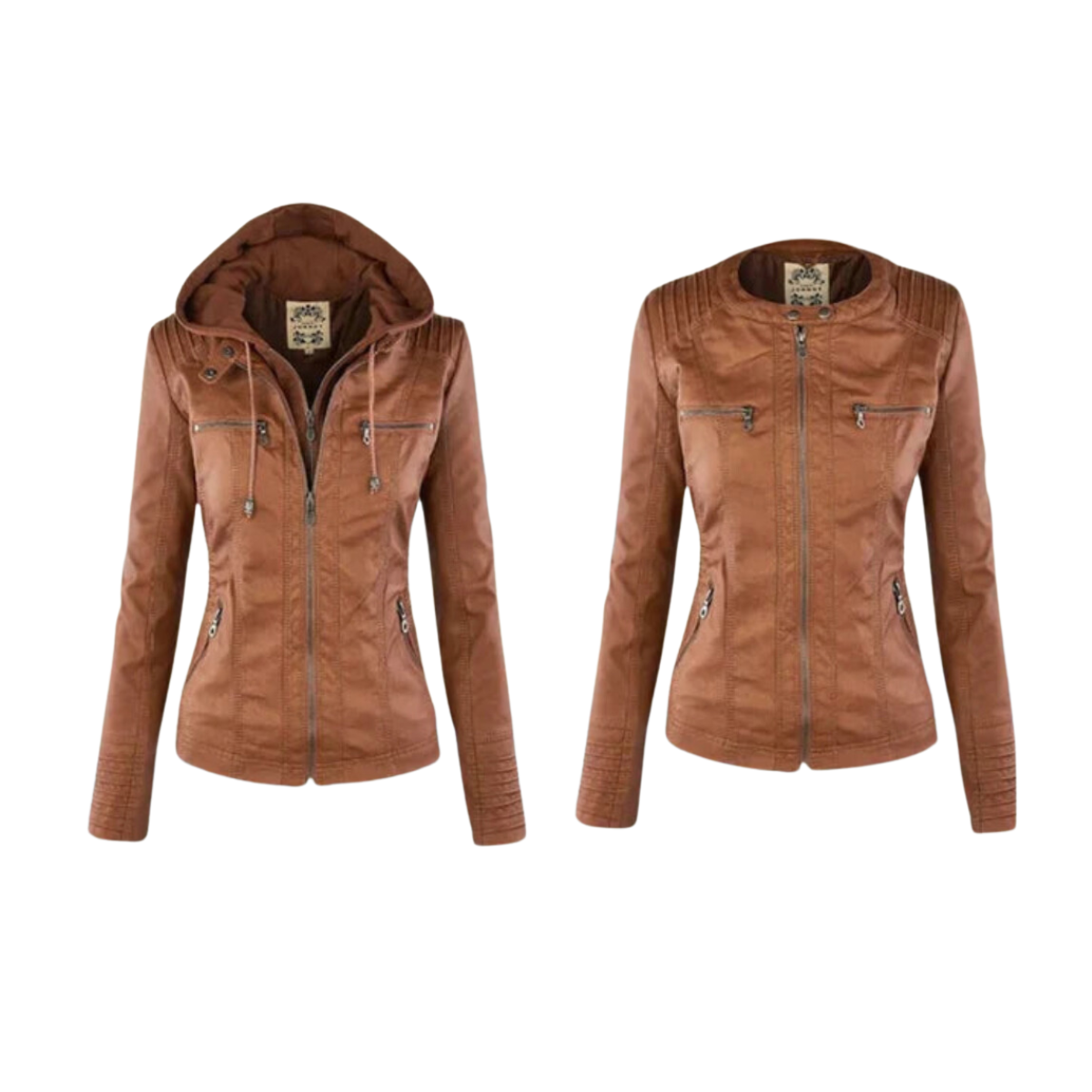 Livia - Veste en cuir élégante