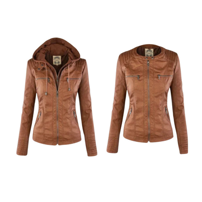 Livia - Veste en cuir élégante