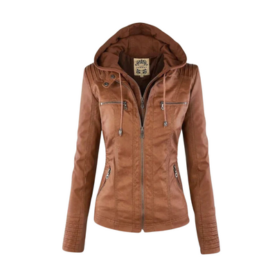 Livia - Veste en cuir élégante
