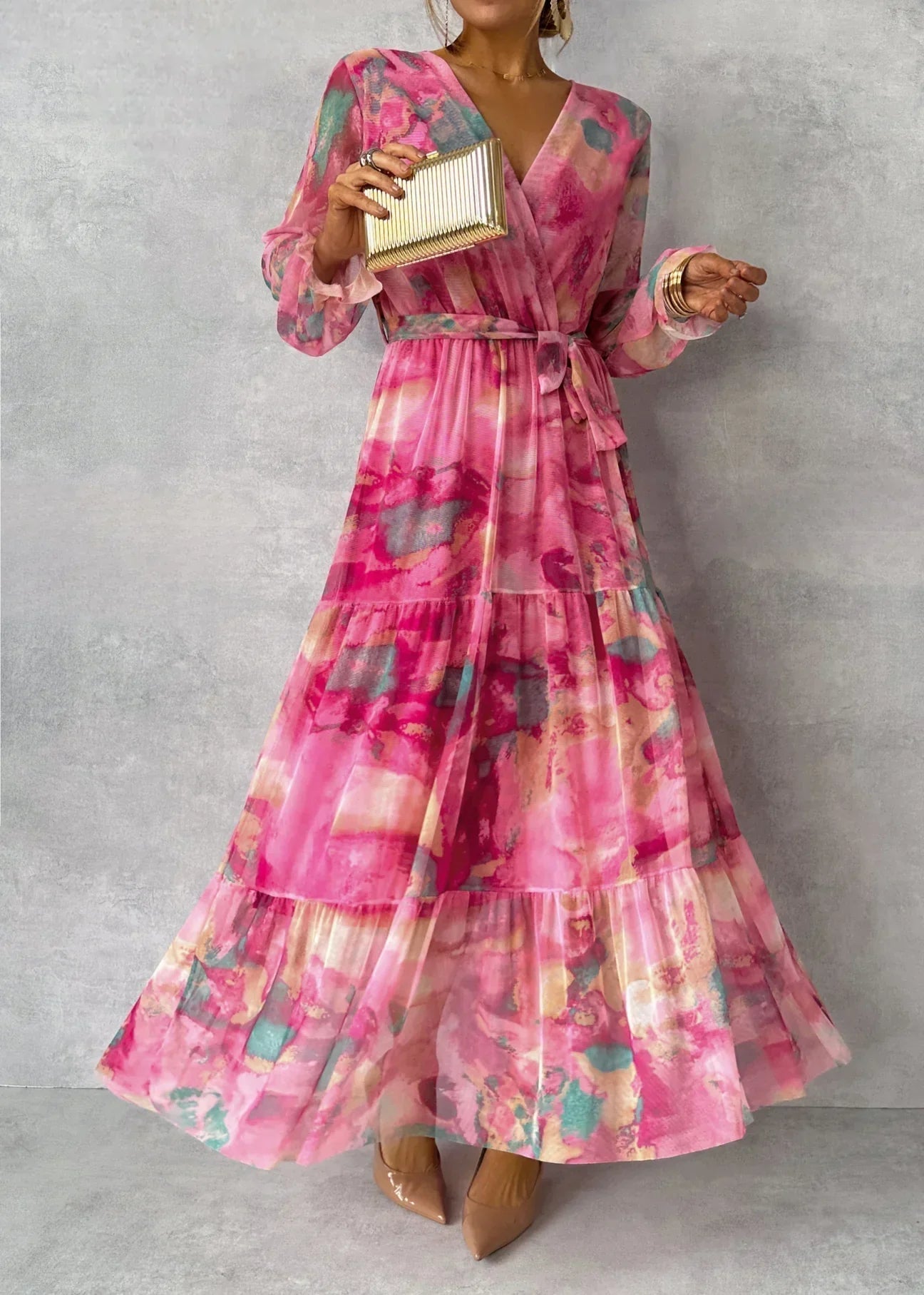 Meli | robe enveloppante à motif floral