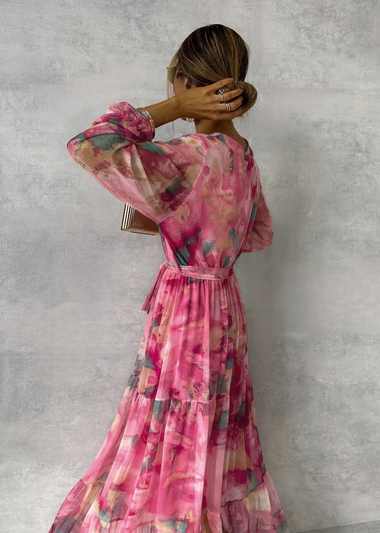 Meli | robe enveloppante à motif floral
