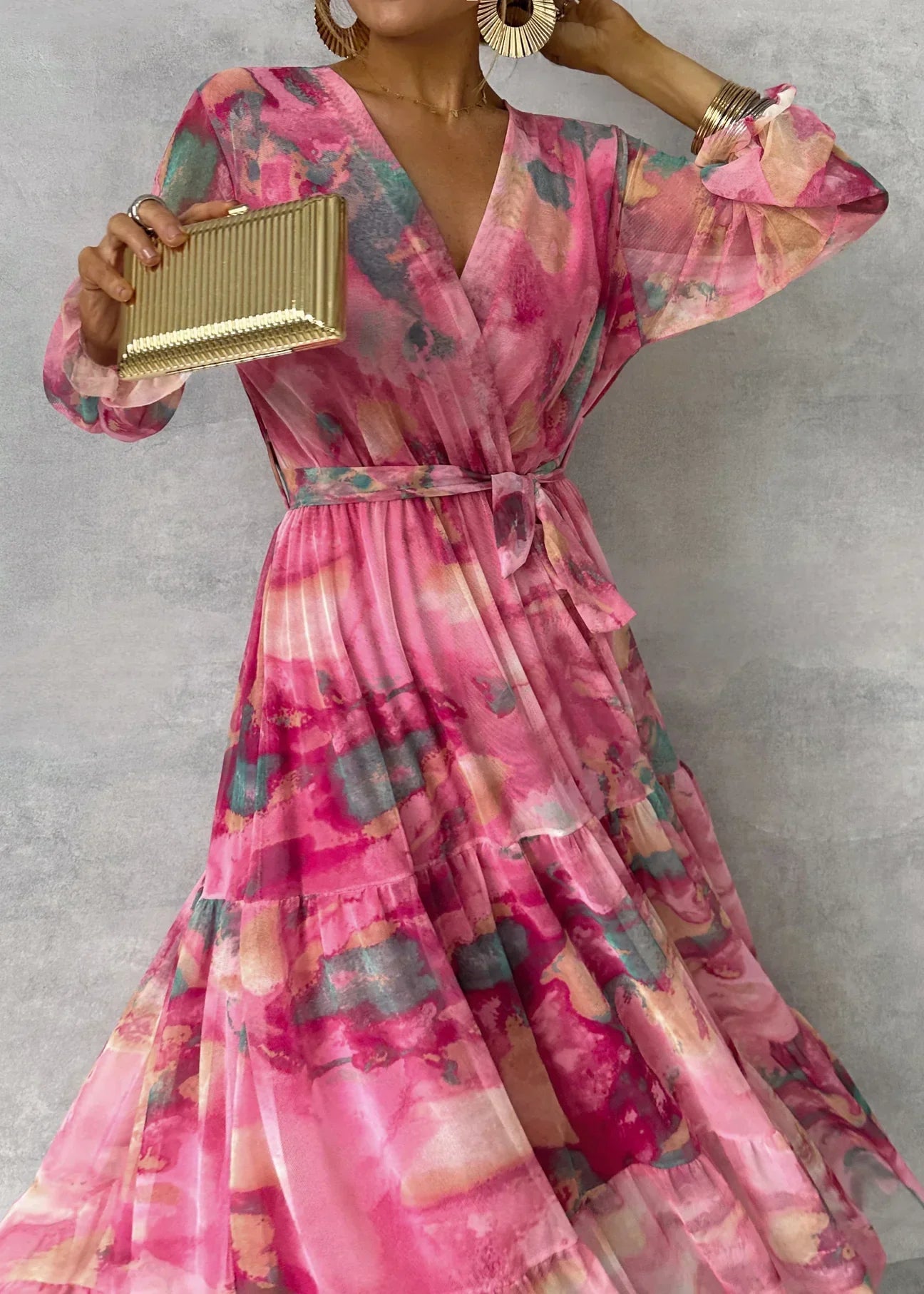 Meli | robe enveloppante à motif floral
