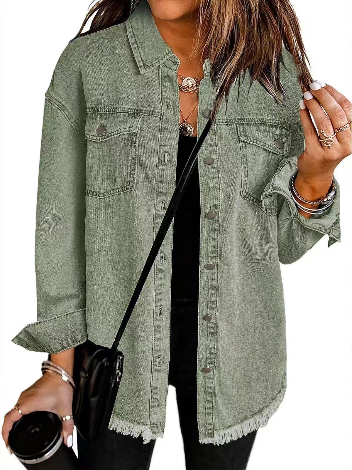 Stefania™ | Veste en Denim au Style Intemporel