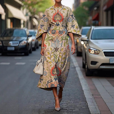 Grace | Robe Élégante avec Col Ronde