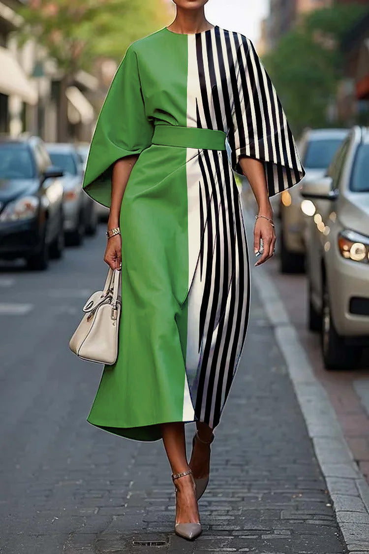 Grace | Robe Élégante avec Col Ronde