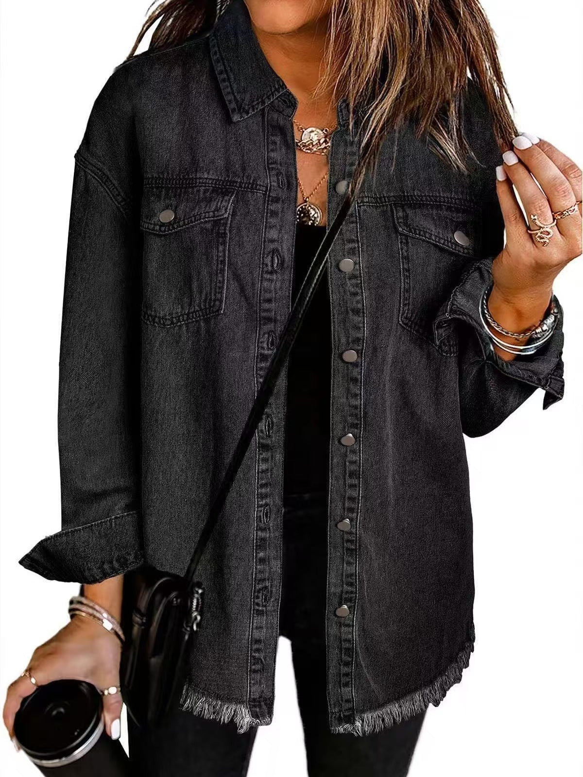Stefania™ | Veste en Denim au Style Intemporel