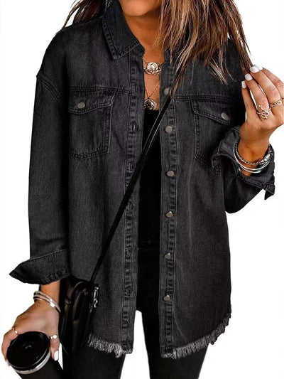 Stefania™ | Veste en Denim au Style Intemporel