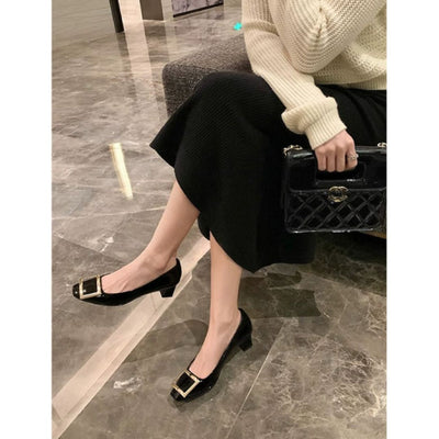 Narella™ | Sandales élégantes à talon moyen et à bout carré