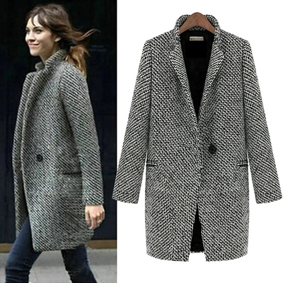 CHELSEA™ | MANTEAU LONG À CARREAUX