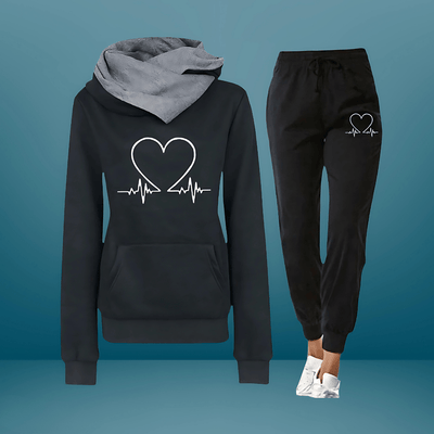 Eliana | Ensemble Sweat à Capuche et Jogging en Cœur d'Amour