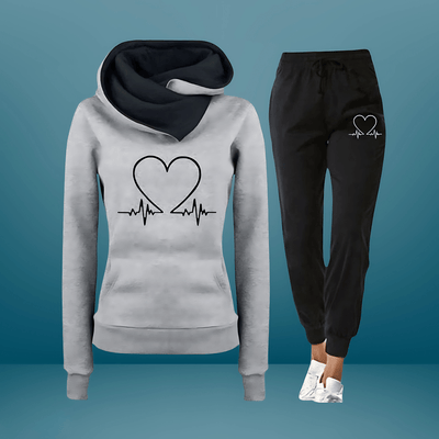 Eliana | Ensemble Sweat à Capuche et Jogging en Cœur d'Amour